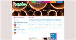 Desktop Screenshot of lordosplastics.com